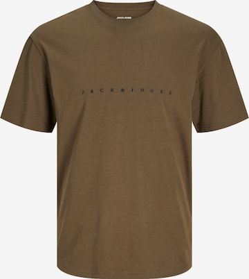 T-Shirt 'STAR' JACK & JONES en marron : devant