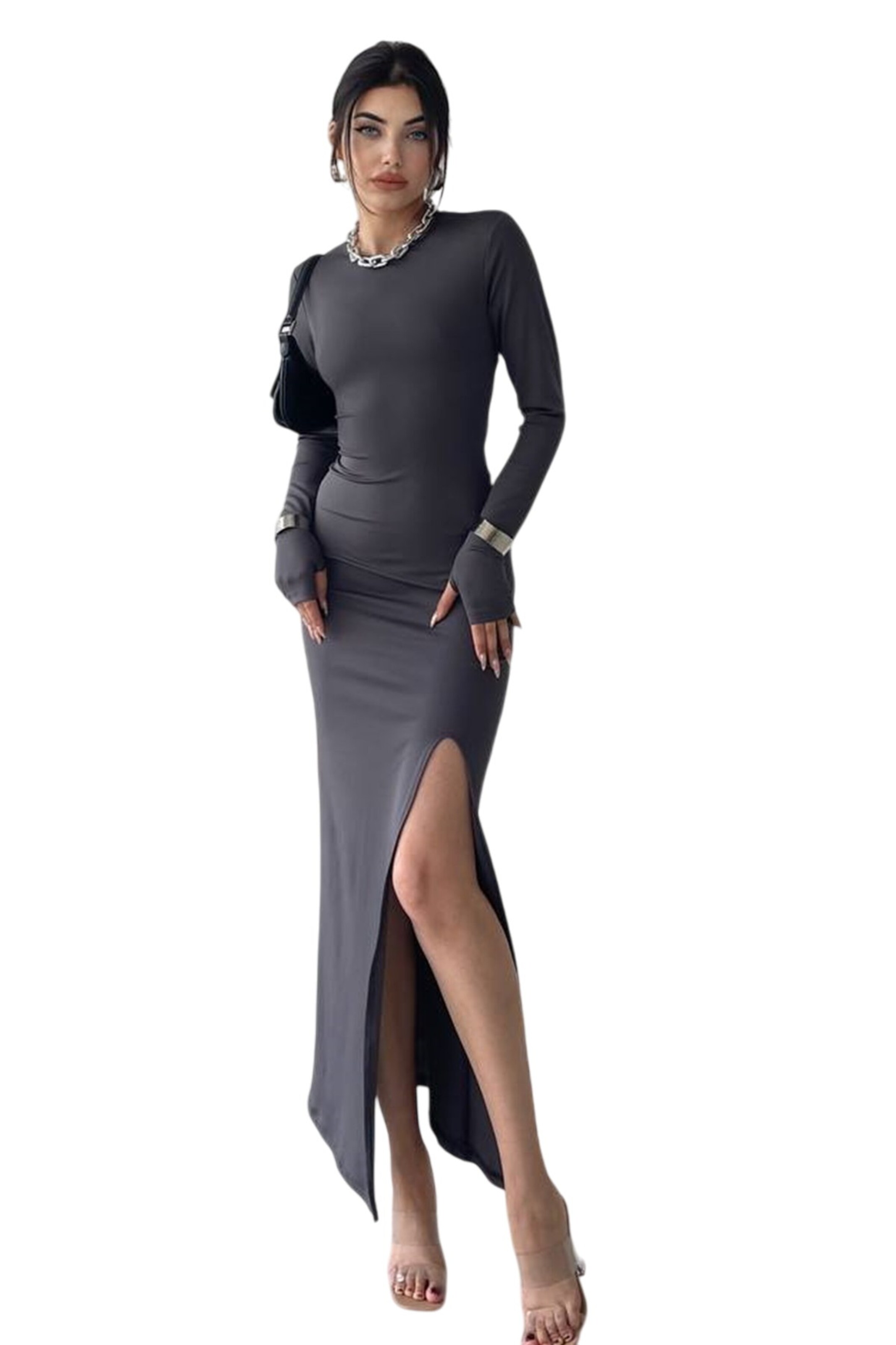 WOMAN VISION Dress in Black: front