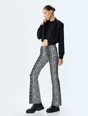 Koton Flared Trousers in Black