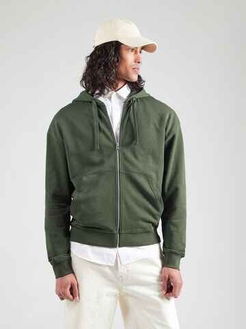 Veste de survêtement 'Dapozip' HUGO en vert : devant