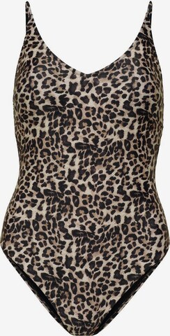 ONLY Bustier Badedragt i beige: forside