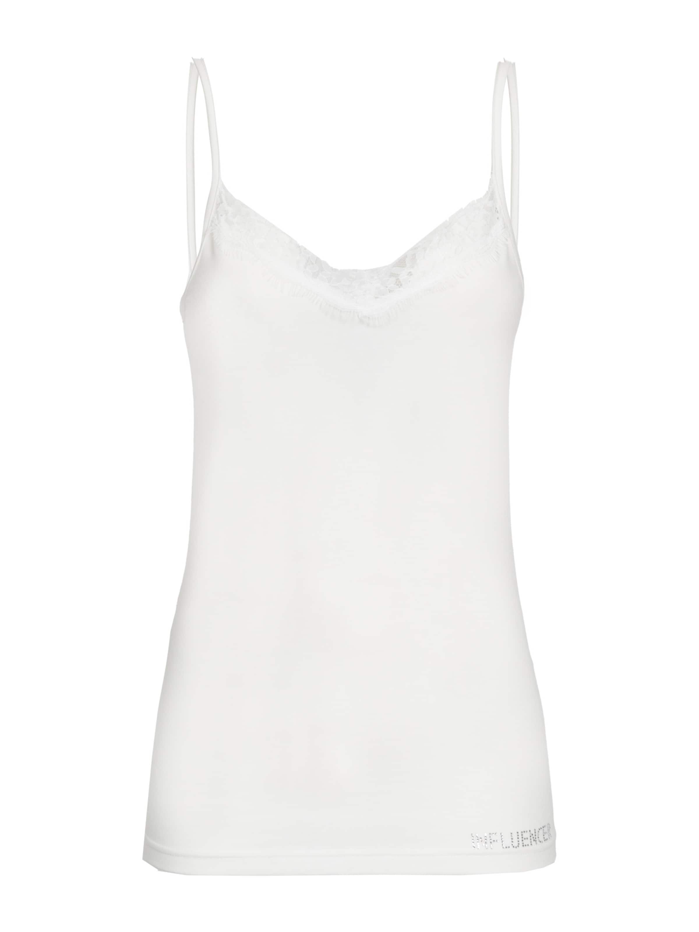 Influencer Topp, värv valge: eest vaates