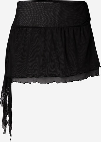 Nasty Gal Skirt in Black: front