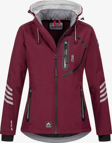 Veste outdoor Arctic Seven en rouge : devant