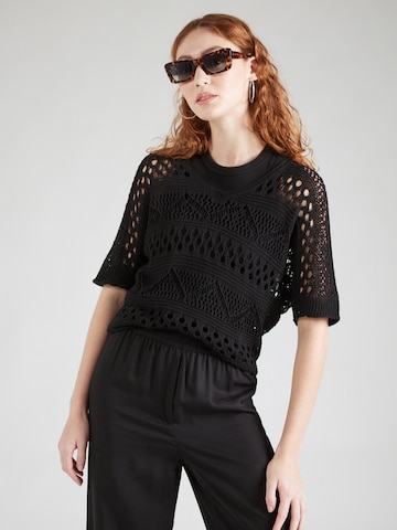 ZABAIONE Sweater 'Ve44ra' in Black: front