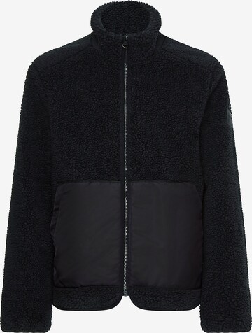 Calvin Klein Fleece Jacket in Black: front
