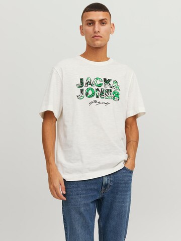 T-Shirt JACK & JONES en blanc : devant