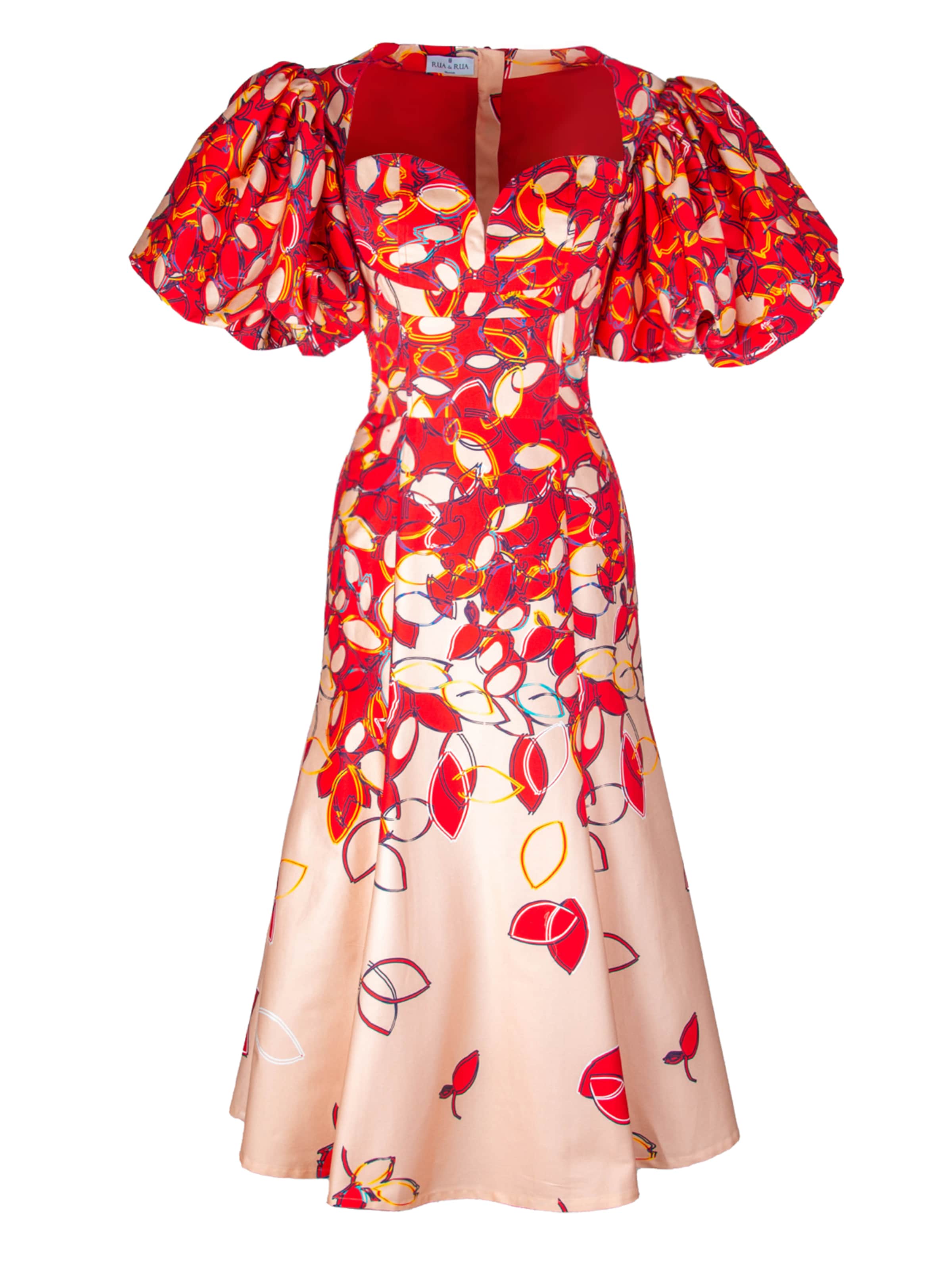 Rua & Rua Cocktailkleid in Mischfarben: Vorderseite