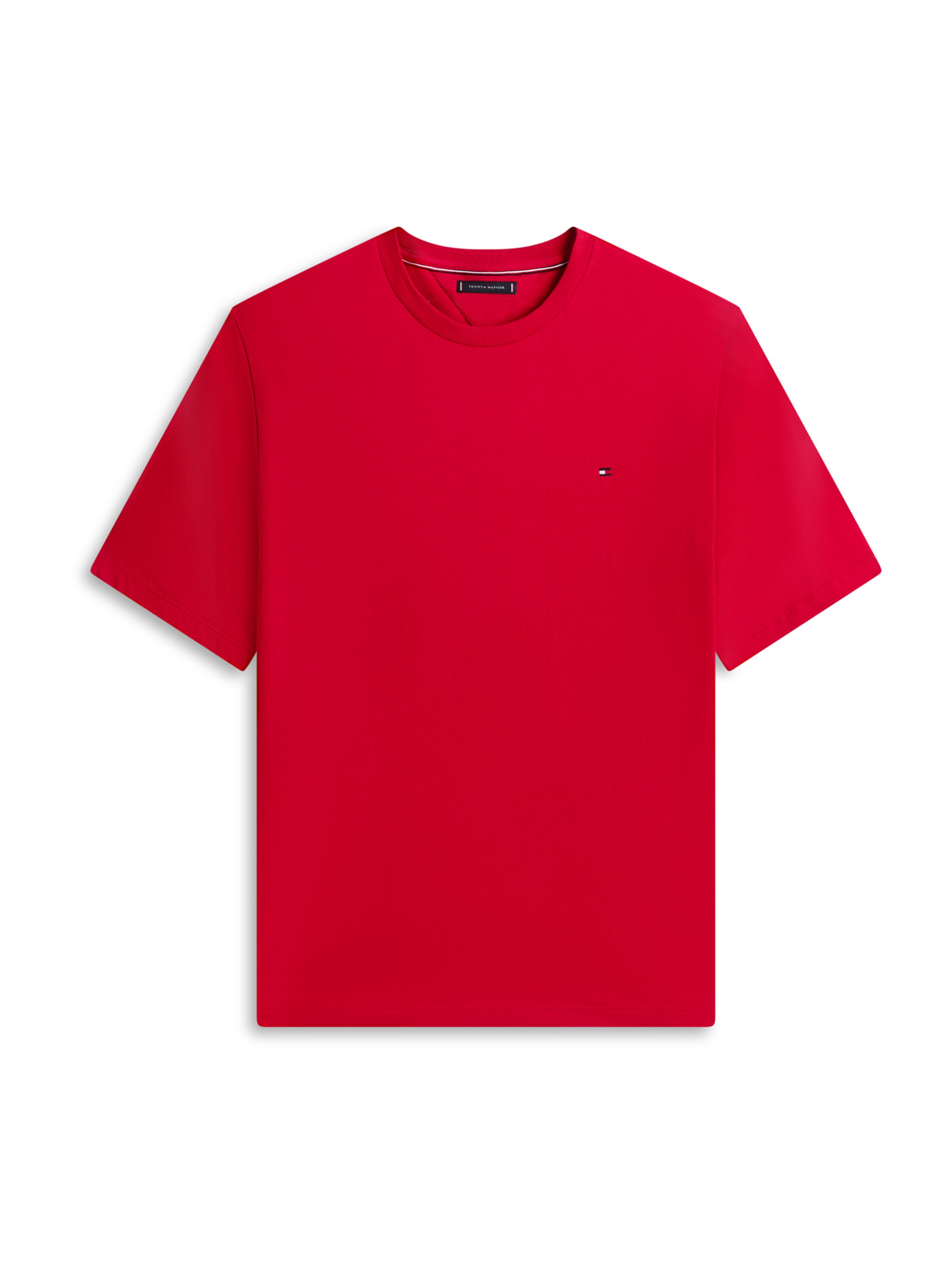 T-Shirt 'ESS SEASONAL' Tommy Hilfiger Big & Tall en rouge : devant
