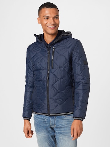 INDICODE JEANS Between-Season Jacket 'Perkins' in Blue: front