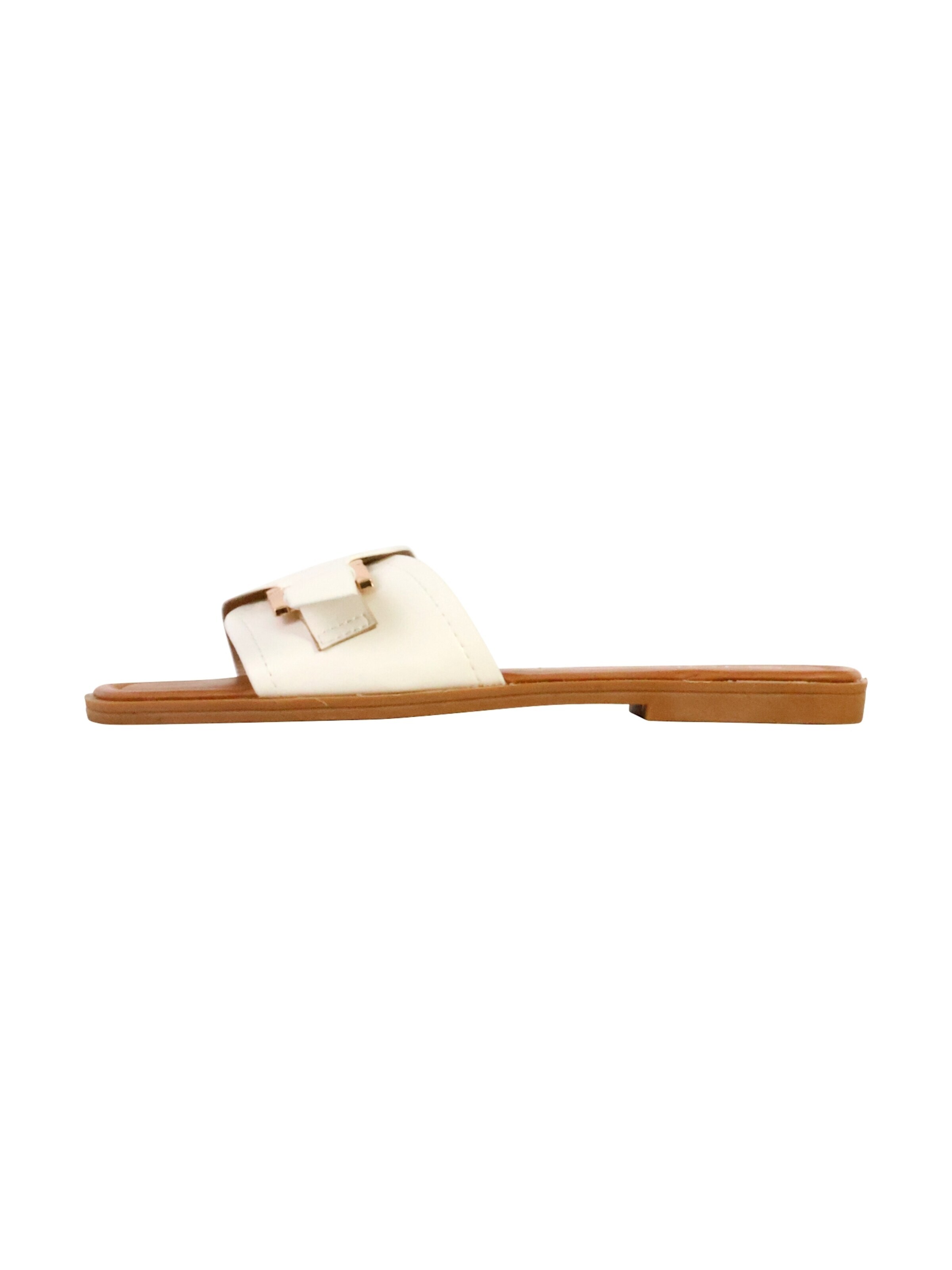 Joia - Sandalias 'Flache Sandalen zum Hineinschlüpfen' en blanco: frente