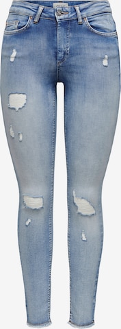 Only Petite Skinny Jeans 'Blush' in Blue: front