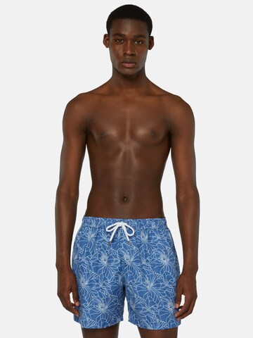 Boggi Milano Zwemshorts in Blauw: voorkant