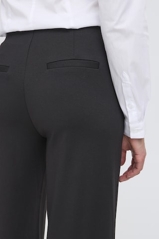 Wide Leg Pantalon 'IHKate' ICHI en noir