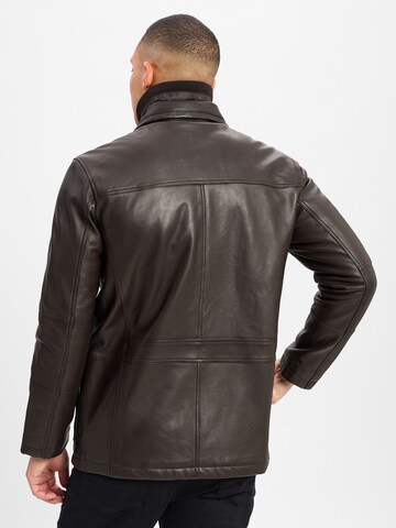 Andrew James Lederjacke in Braun