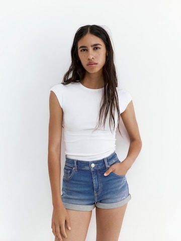Regular Jeans de la Pull&Bear pe albastru