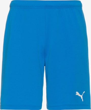 PUMA Regular Workout Pants 'TeamRise' in Blue: front