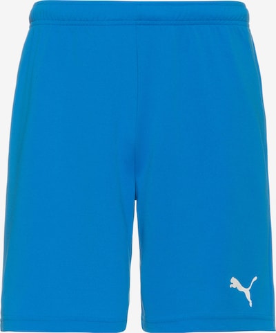PUMA Sportbroek 'TeamRise' in de kleur Azuur / Grijs / Wit, Productweergave