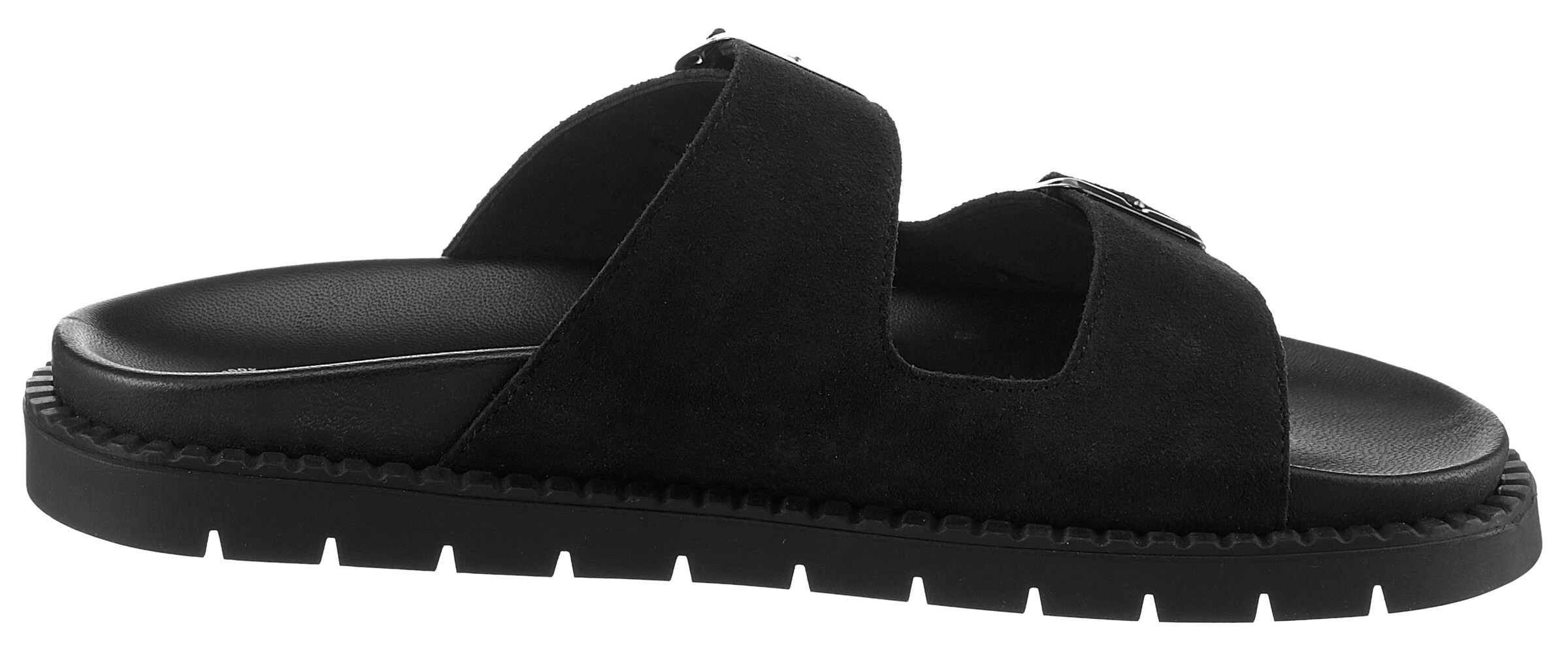 VERBENAS Mules in Black