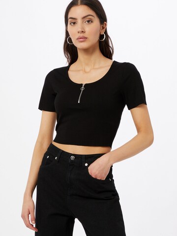 T-shirt 'Selma Shirt' ABOUT YOU en noir : devant