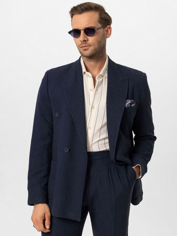Coupe regular Veste de costume Antioch en bleu