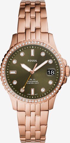 FOSSIL Uhr in Gold: predná strana