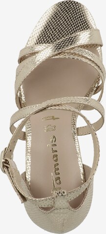 TAMARIS Strap sandal in Gold