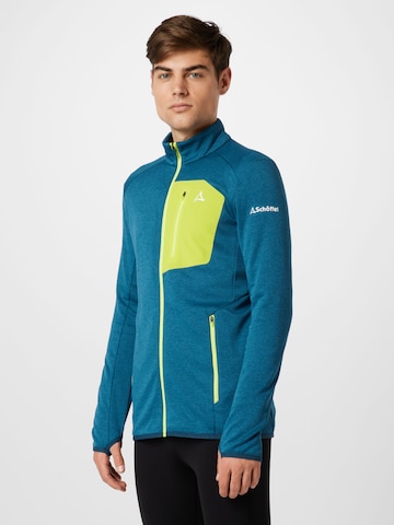 Schöffel Athletic Fleece Jacket 'Savoyen2' in Blue: front