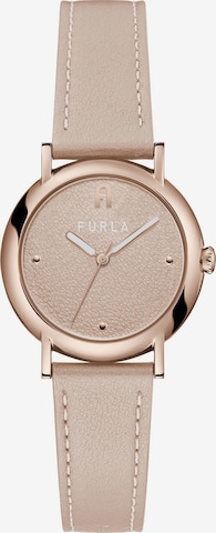 FURLA Analog Watch 'Easy Shape' in Gold: front