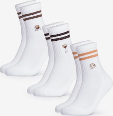 Occulto Sports socks 'Summer' in White: front