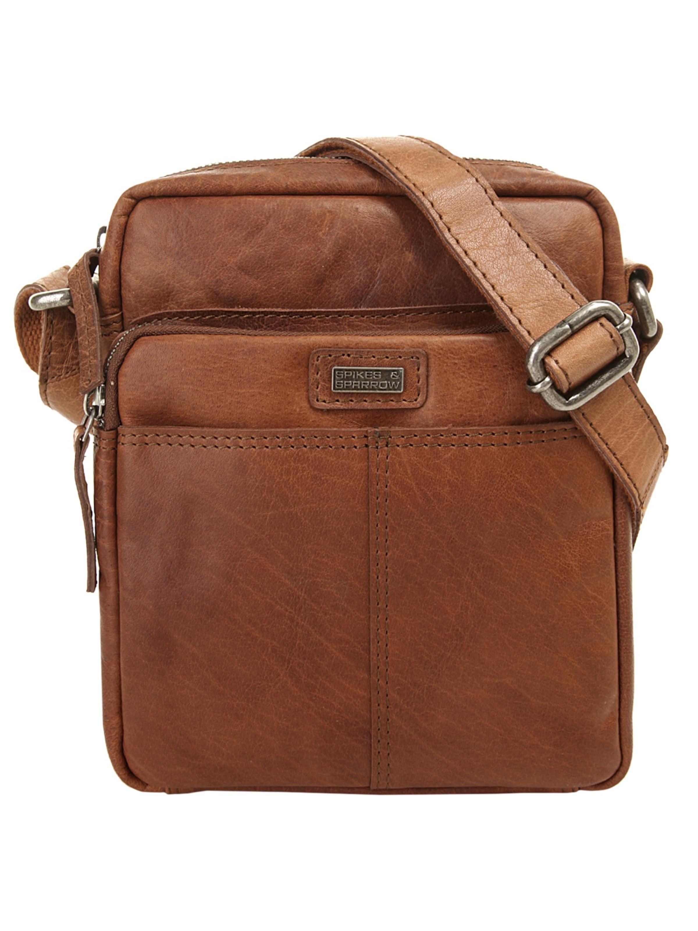 Sac à bandoulière Spikes & Sparrow en marron : devant