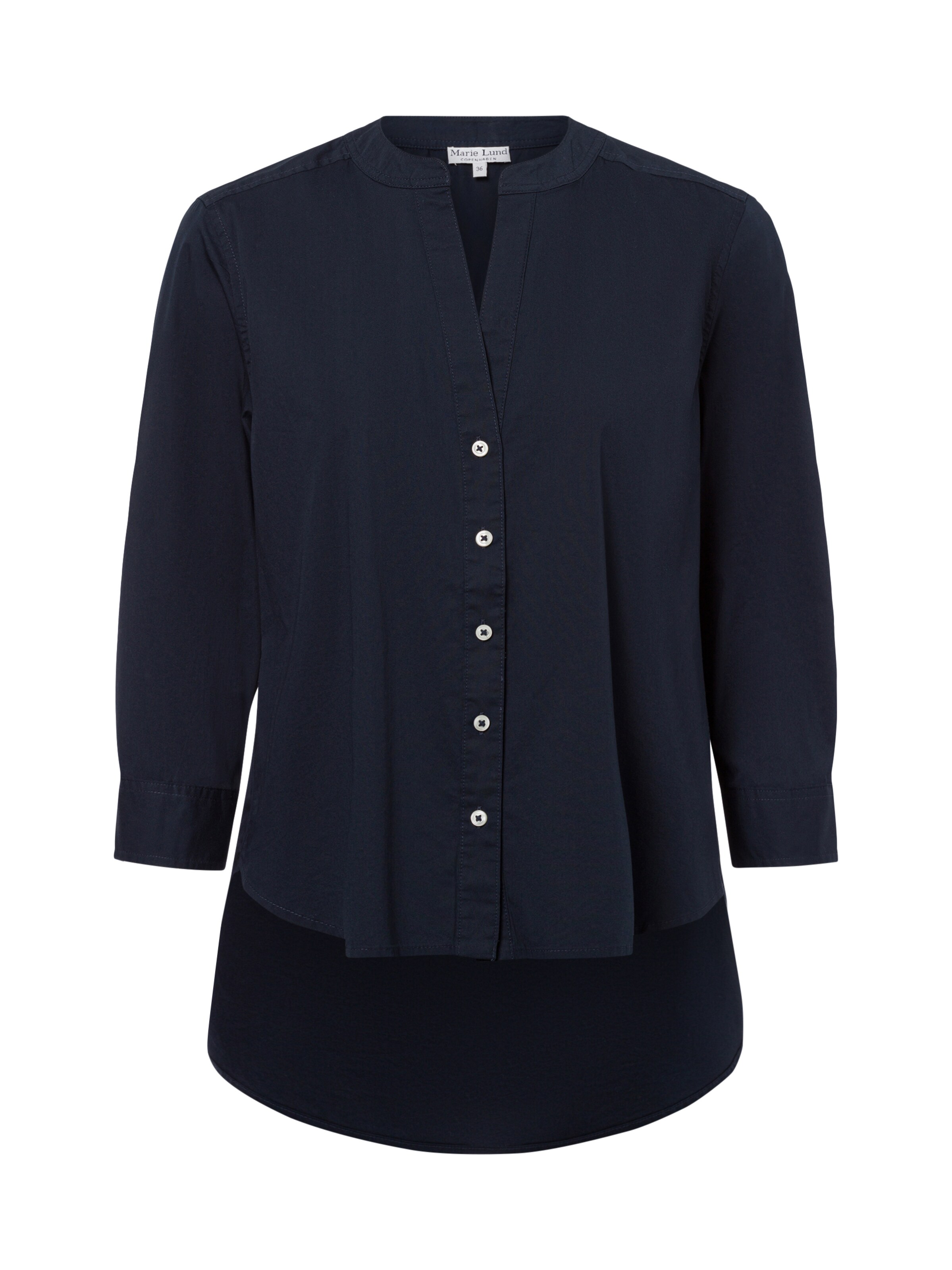 Marie Lund Bluse in Blau: Vorderseite