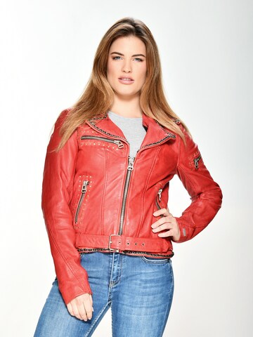 Maze Between-Season Jacket 'Manaia' in Red: front