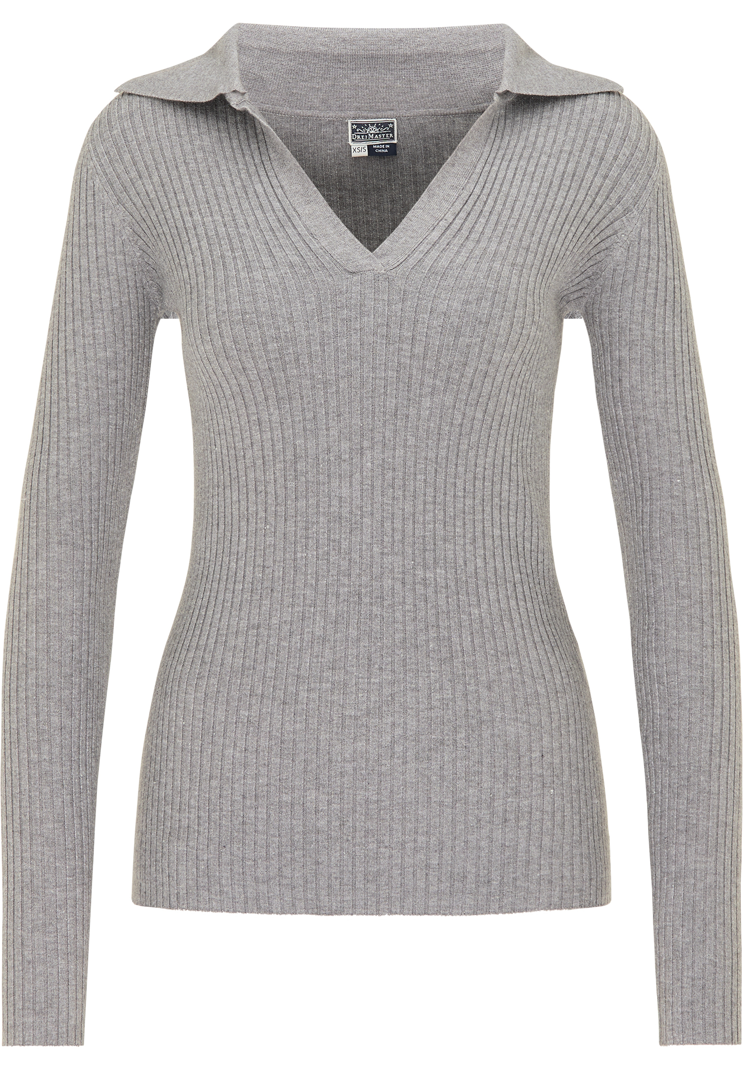 Donna Abbigliamento DreiMaster Maritim Pullover in Grigio Donna Abbigliamento DreiMaster Maritim Pullover in Grigio