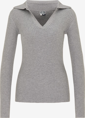 DreiMaster Maritim Sweater in Grey: front