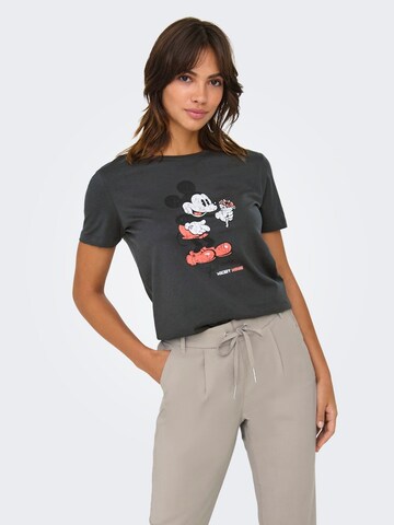 ONLY Shirt 'ONLMICKEY AND MINNIE' in Grey