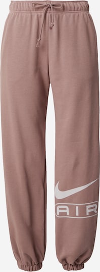 Nike Sportswear Broek 'AIR' in de kleur Mauve / Wit, Productweergave