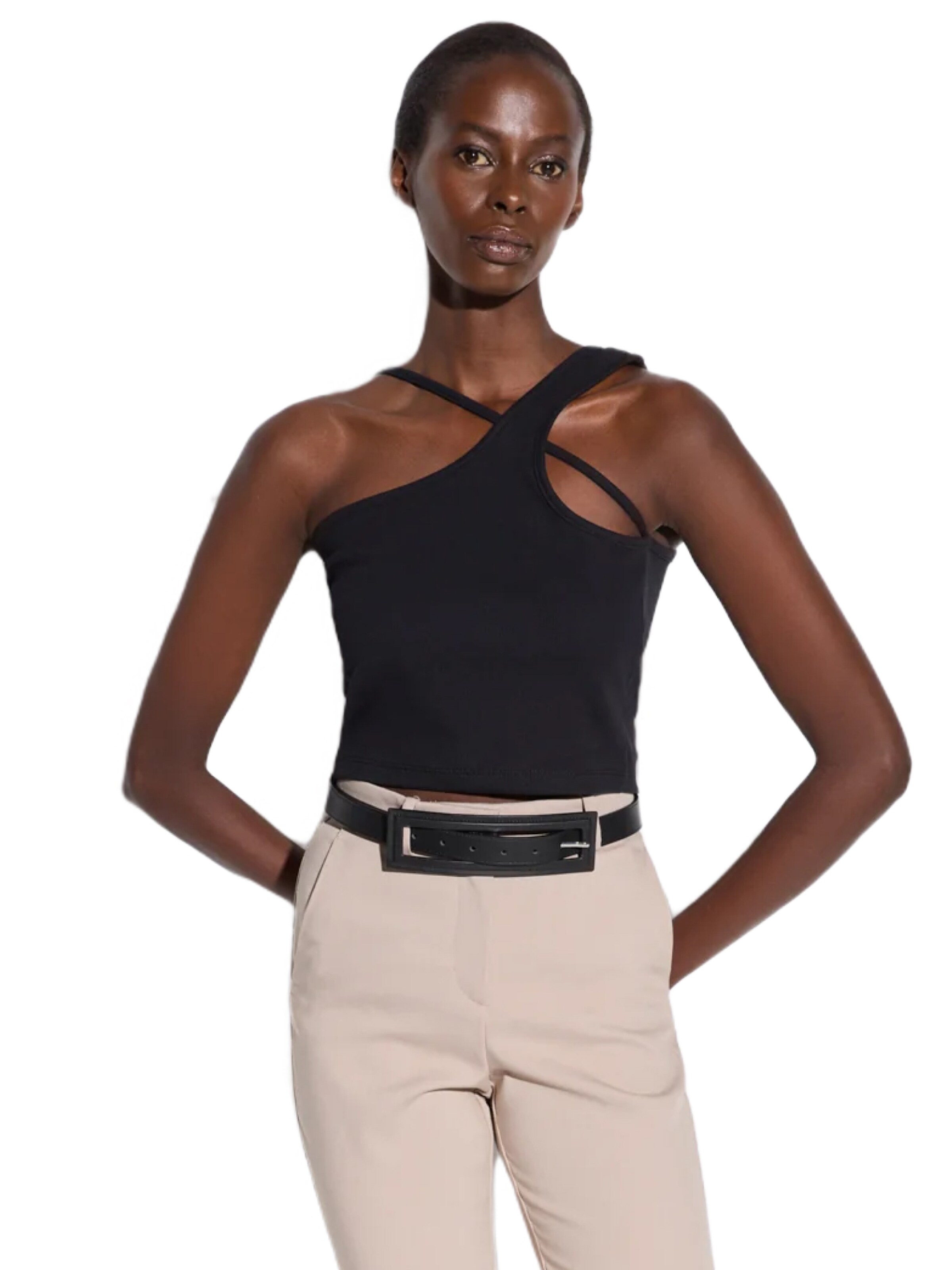 No Matter What Top in Black: front