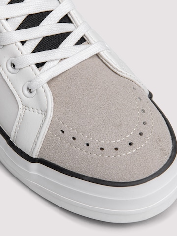 Ombre Sneakers hoog in Wit