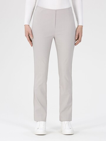 STEHMANN Regular Pants 'Ina' in Grey: front