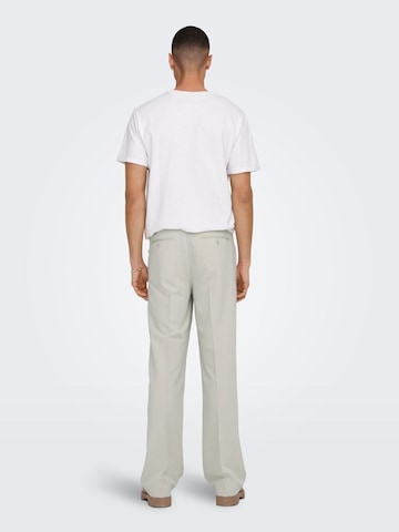 Only & Sons Loose fit Pleated Pants 'BOB' in Grey