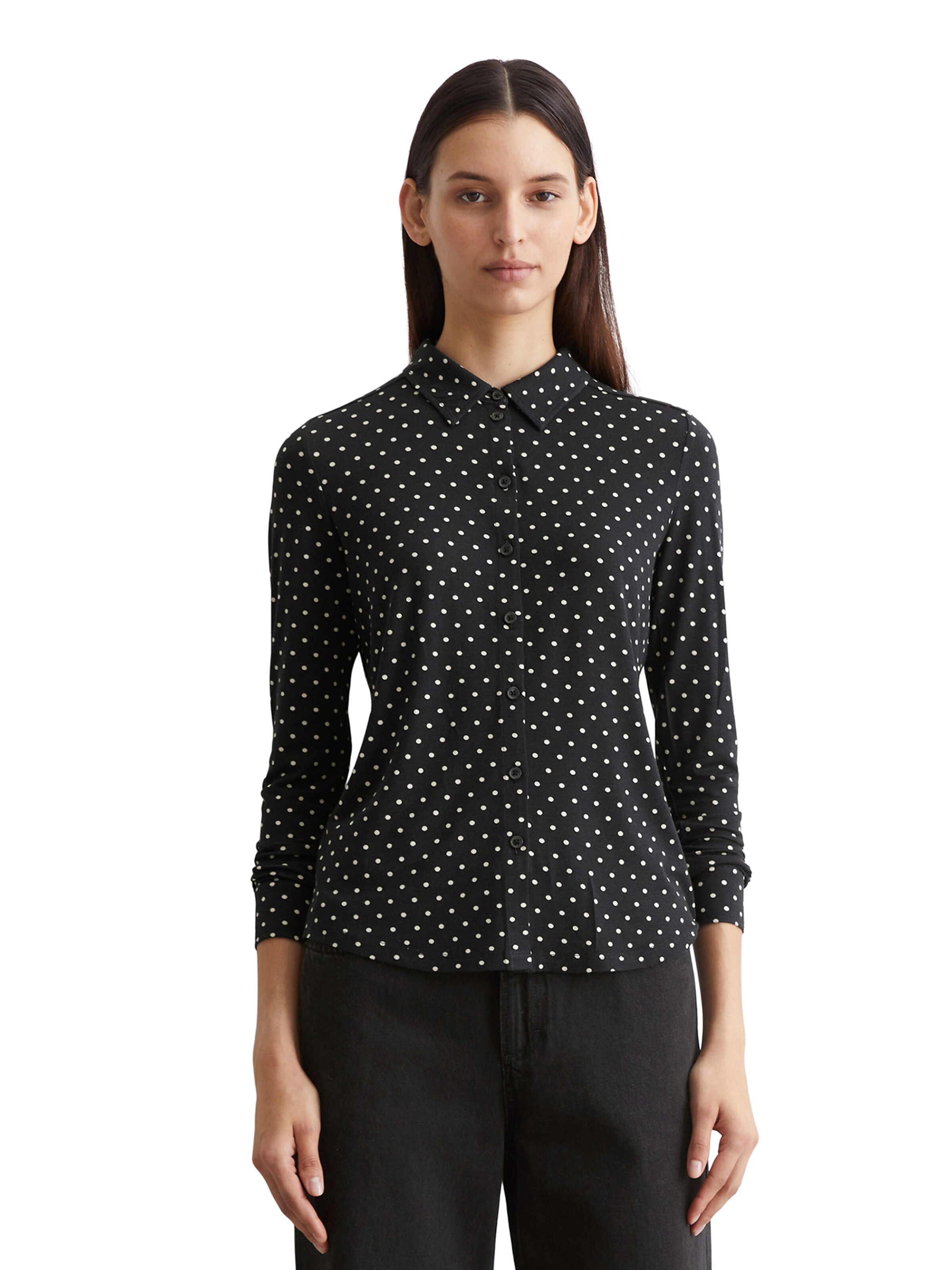 Marc O'Polo Bluse in Blau: Vorderseite