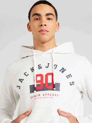 Sweat-shirt 'CARLO' JACK & JONES en blanc