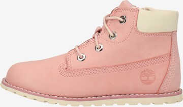 Bottes TIMBERLAND en rose : devant