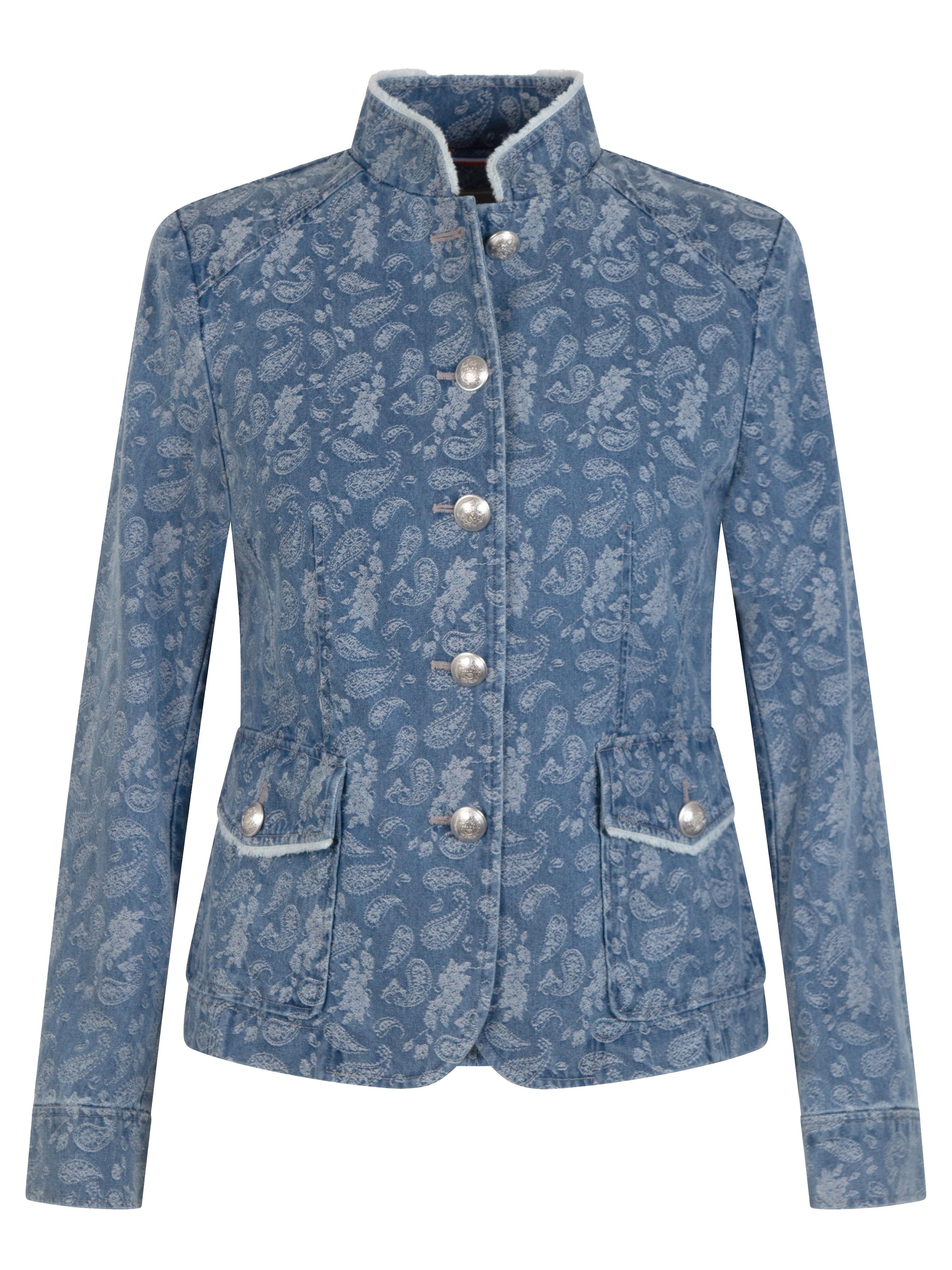 White Label by RoFa Blazer 'Janker in Jeansoptik' in Blue: front