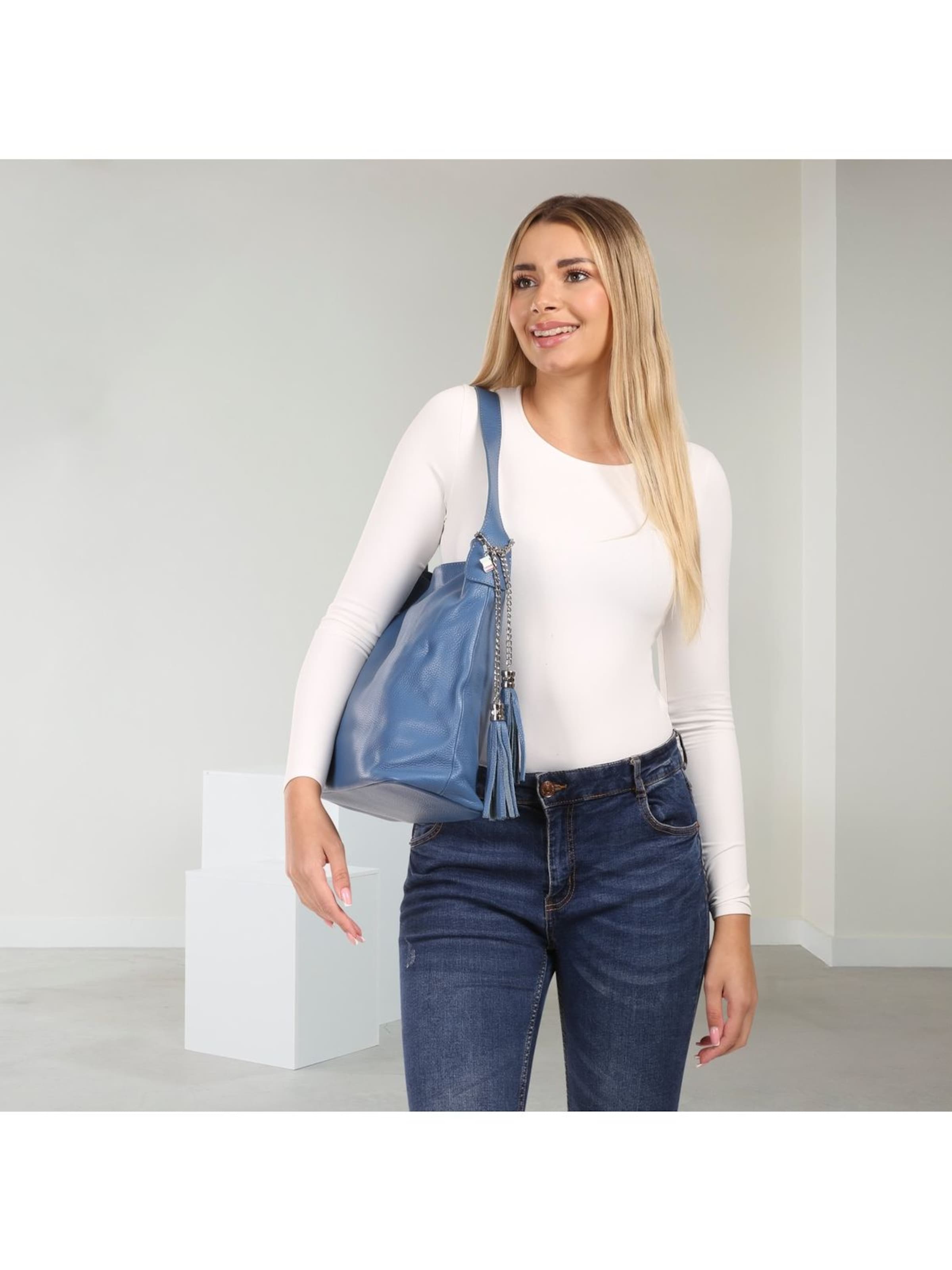 Florence Schultertasche in Blau