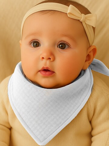 PAPATE - Manta para bebé 'Organic Cotton Swaddles' en blanco: frente