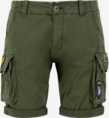 ALPHA INDUSTRIES Cargobroek in Groen: voorkant