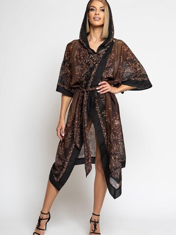 JIORO Kimono 'SECRET GARDEN' in Brown