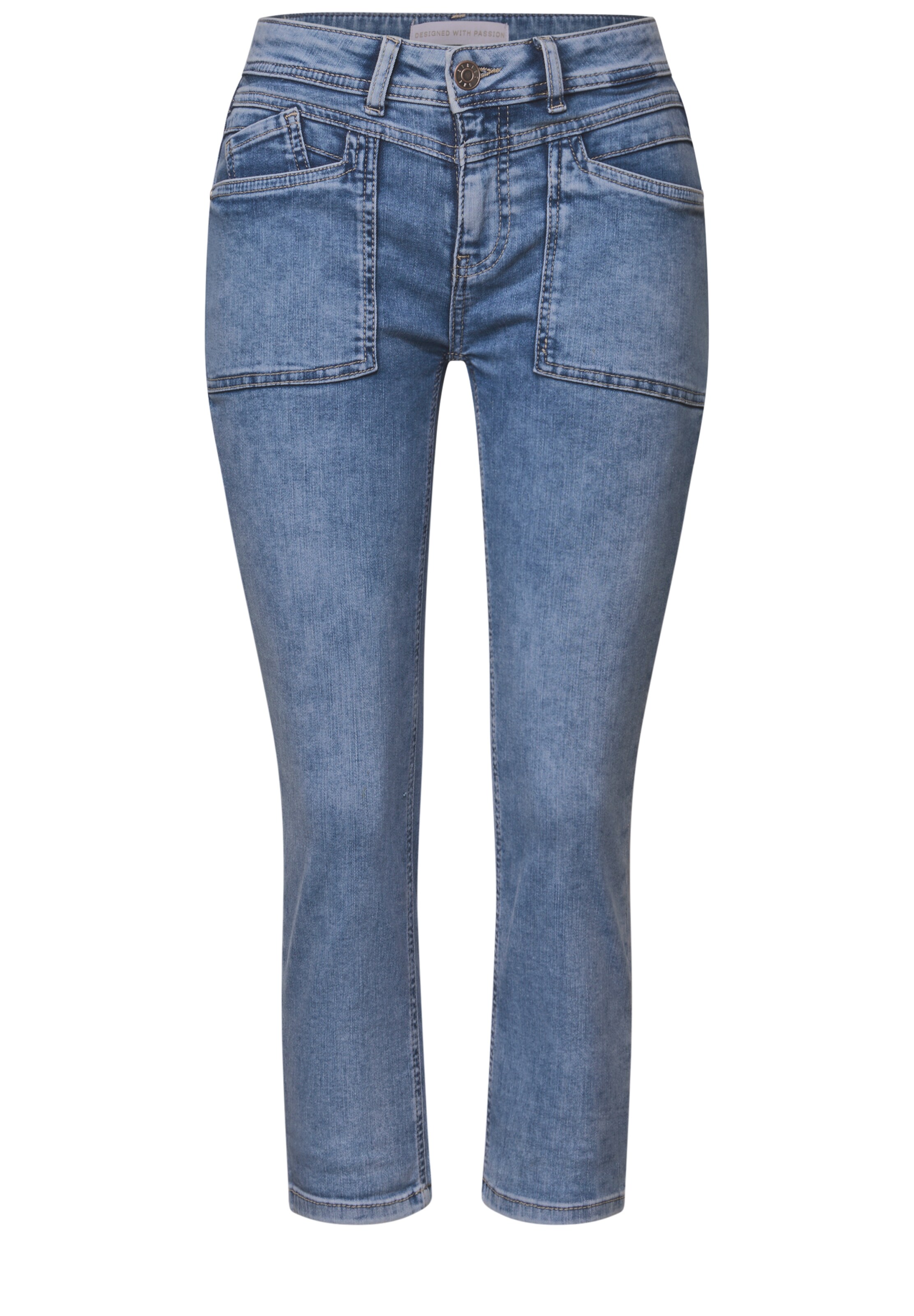 STREET ONE Slim fit Jeans in Blue: front
